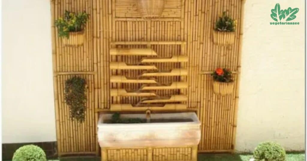 Bamboo house wall design