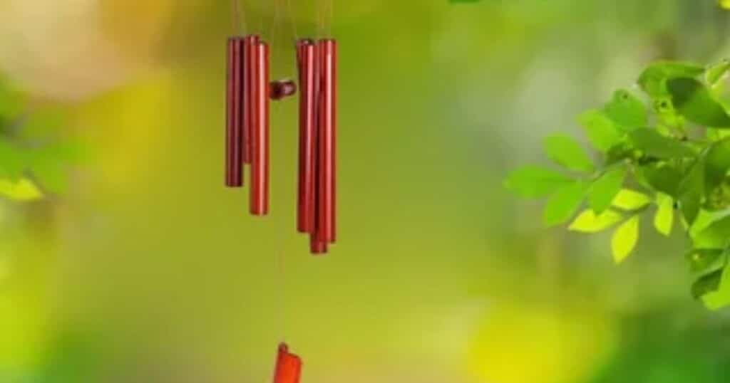 
What is the purpose of bamboo wind chimes?
