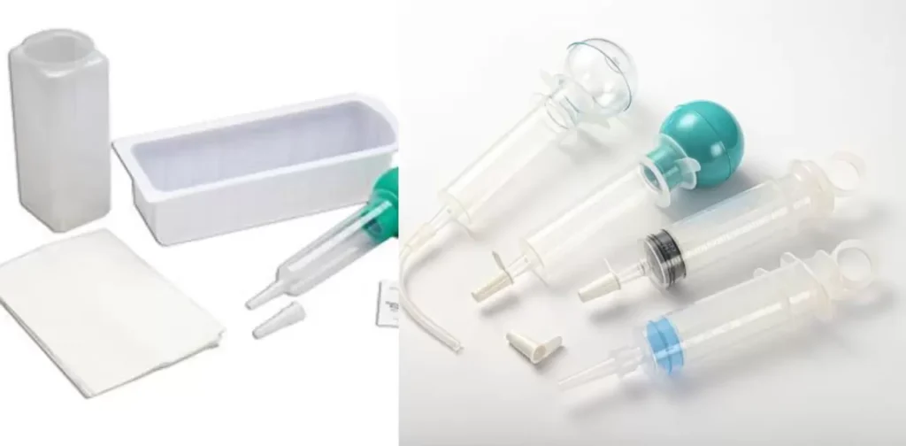 Plastic syringe or pipette irrigator