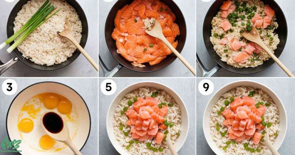 Step-by-Step Canned Salmon Fried Rice Recipe